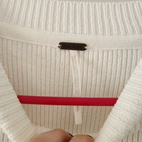 Free People Easy Street Tunic Painted White - Size S - Picture 5 of 9